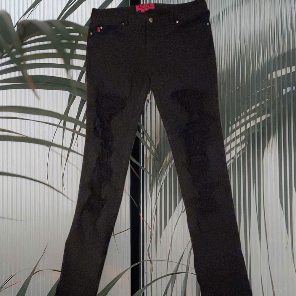 Tripp NYC Black Skinny Jeans for Men